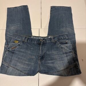 Bilt Iron Workers Kevlar Lined Blue Denim Motorcycle Jeans Men’s Size 36x32